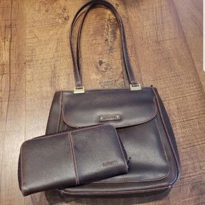 Rosetti Shoulder Bag. Dark brown.
